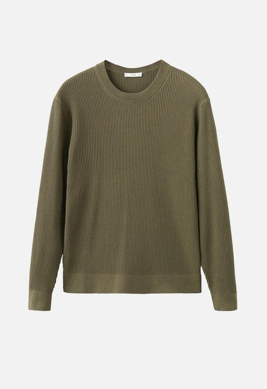 MANGO - Sweater Antigua - Dark Green