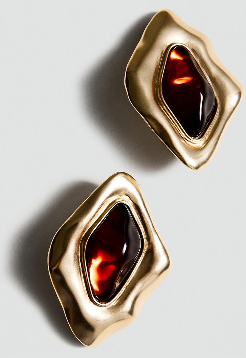 MANGO - Naiara earrings-gold