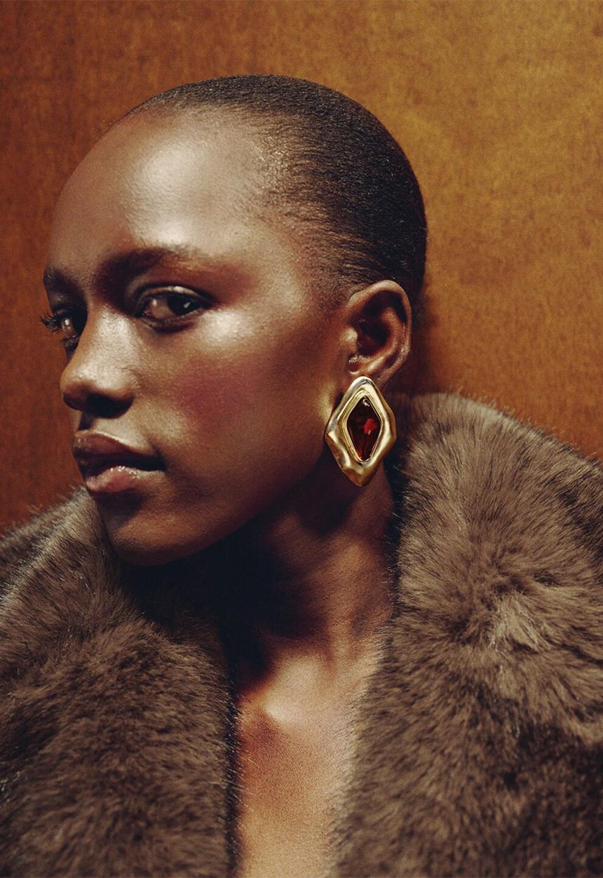 MANGO - Naiara earrings-gold