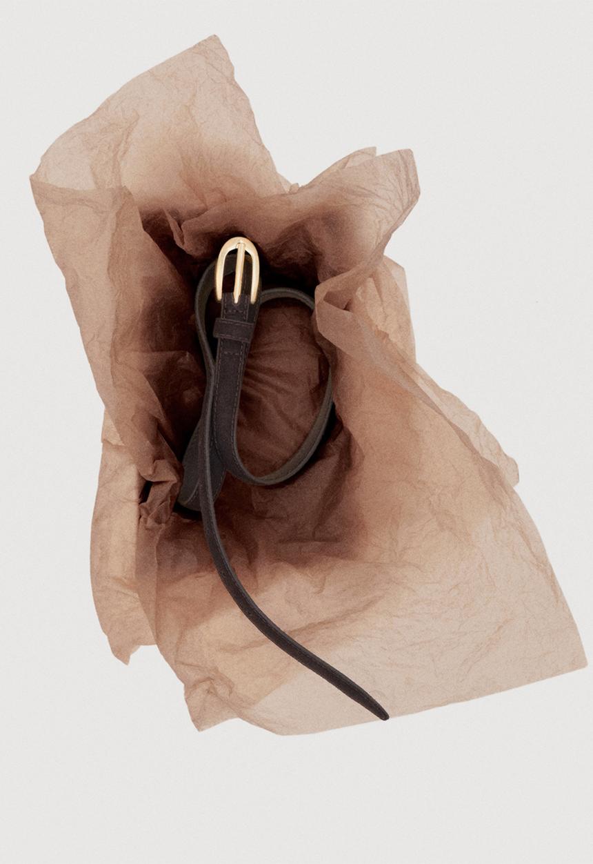 MANGO - Belt Nestors - Dark Brown