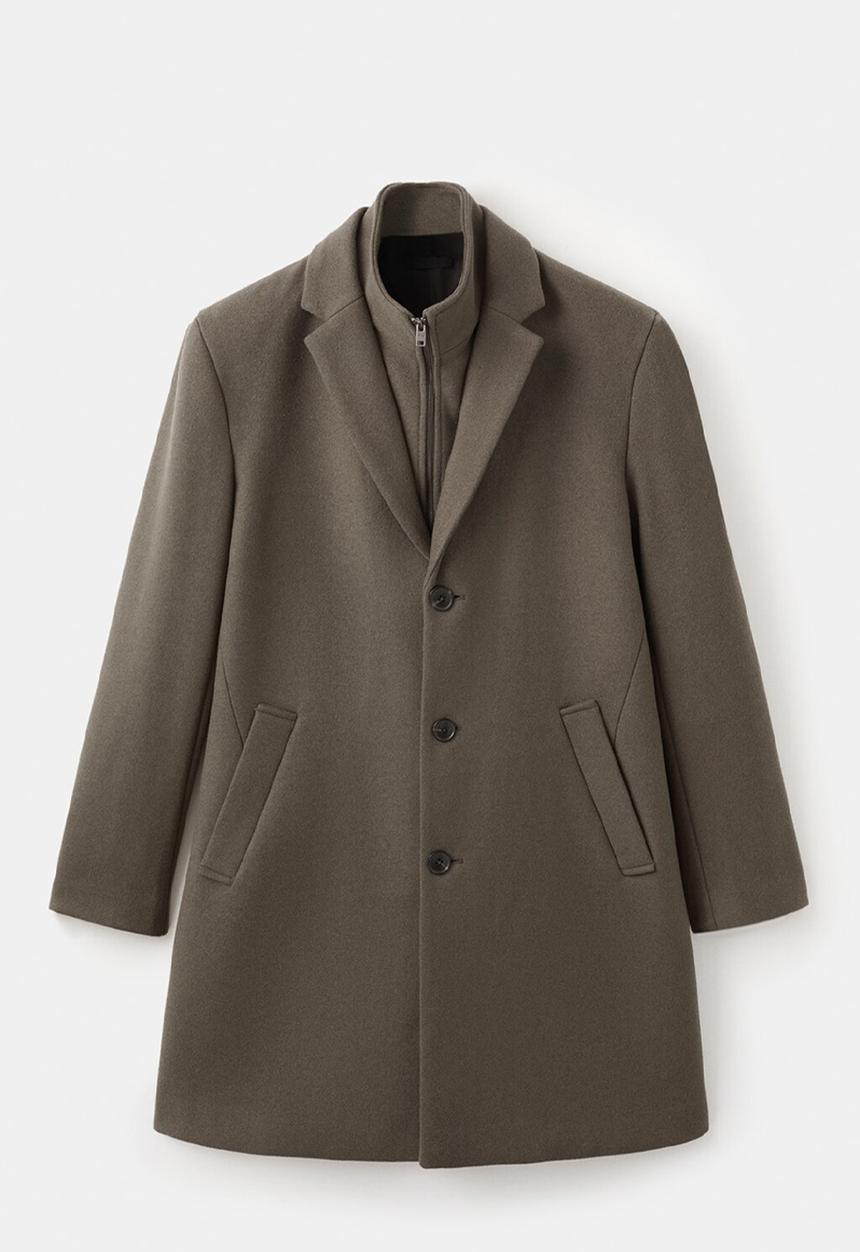MANGO - Coat Uriel - Light-Brown