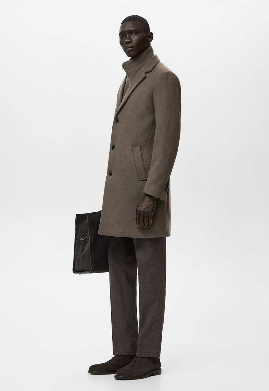 MANGO - Coat Uriel - Light-Brown
