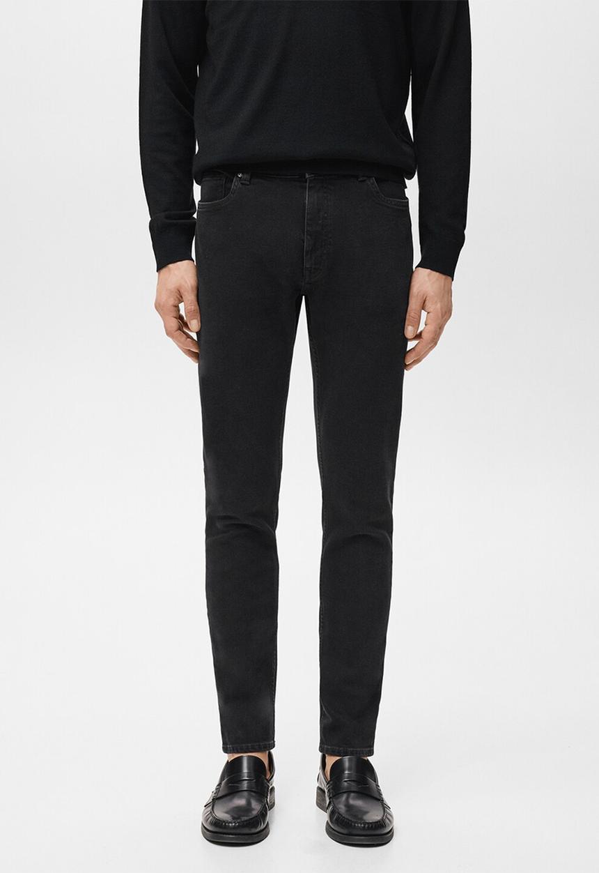 MANGO - Jeans Jude - Black Denim