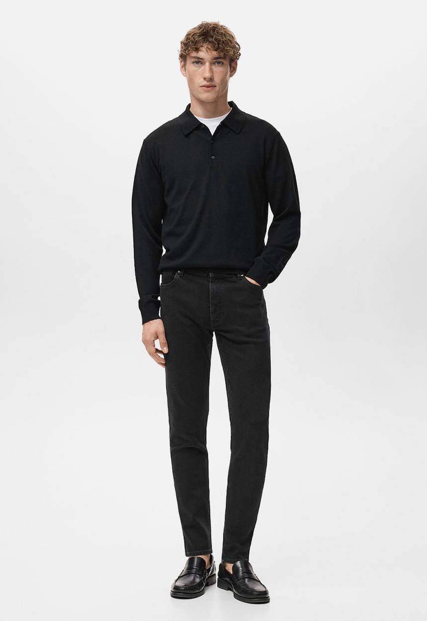 MANGO - Jeans Jude - Black Denim
