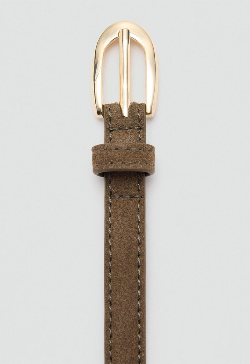MANGO - Nestors belt-khaki