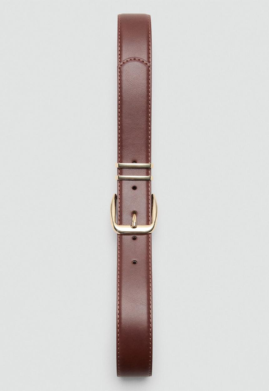 MANGO - Nash2 belt-brown