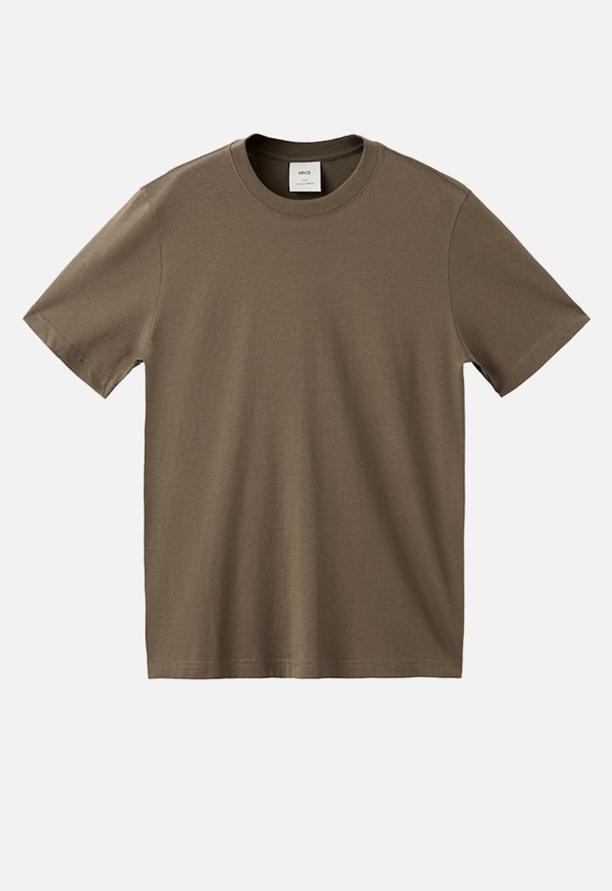 MANGO - TShirt Cherlo - Light-Brown