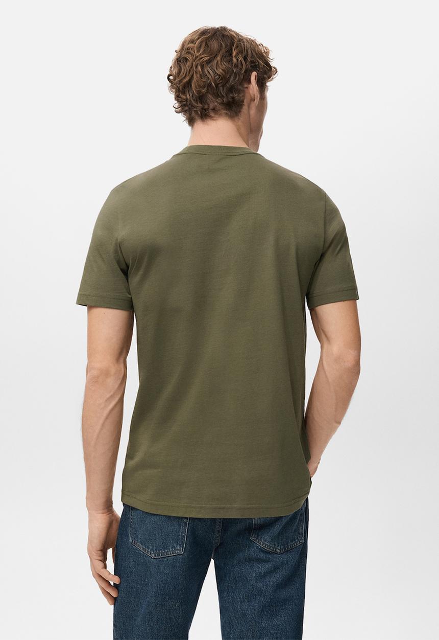 MANGO - TShirt Cherlo - Dark Green