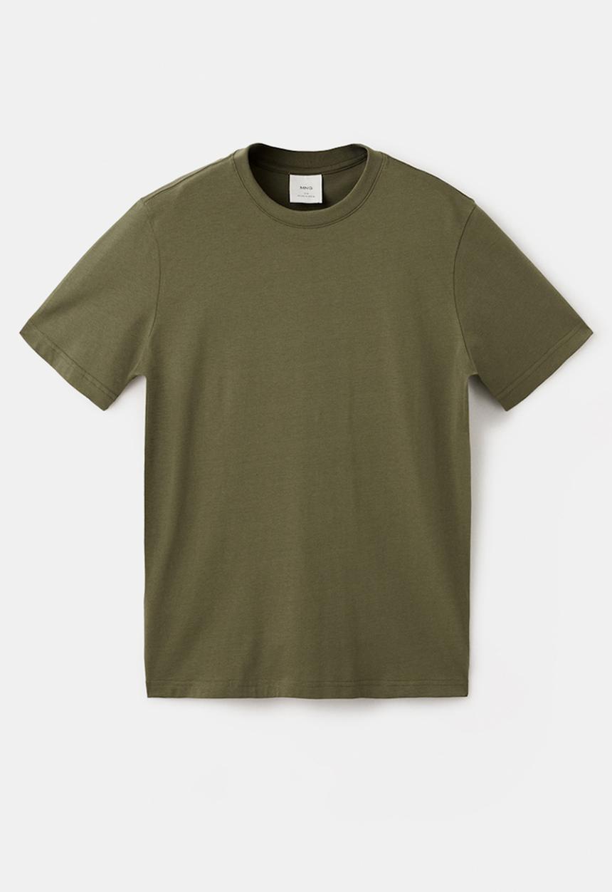 MANGO - TShirt Cherlo - Dark Green