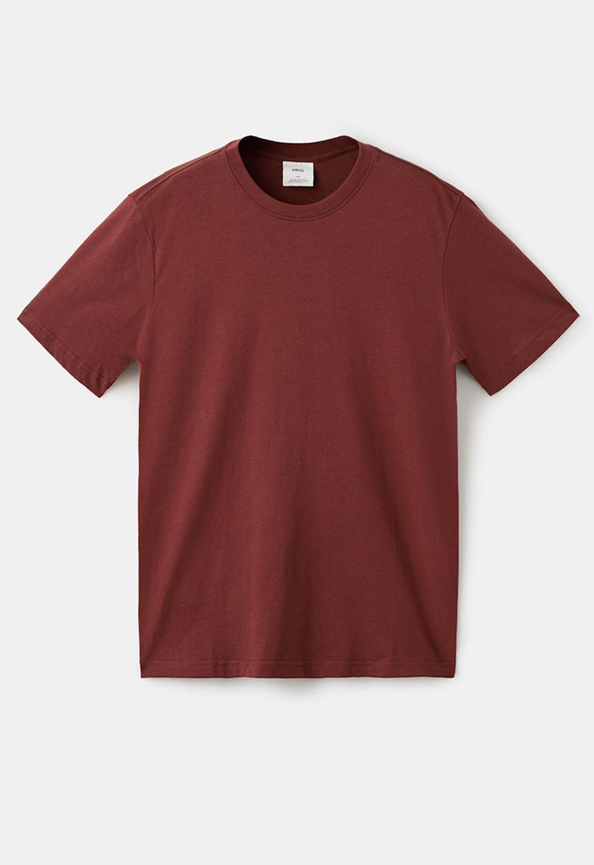 MANGO - TShirt Cherlo - Dark Red