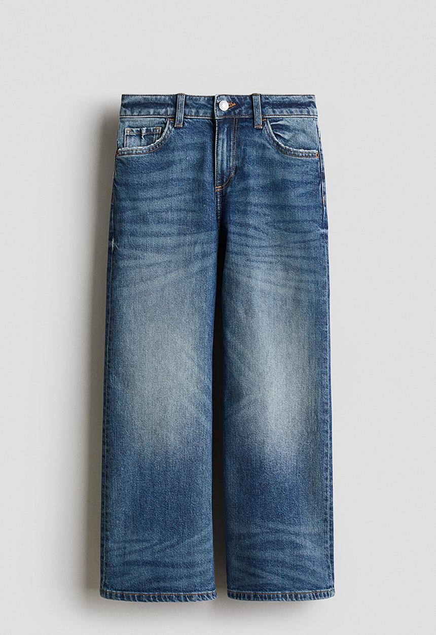 H&M - Baggy fit bootcut leg jeans - denim blue
