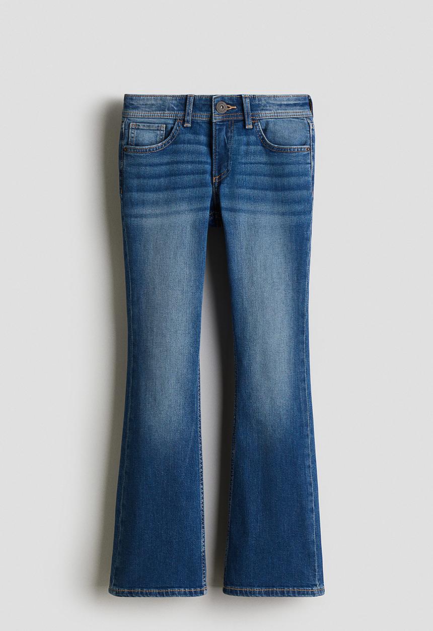 H&M - Flared leg low jeans - denim blue