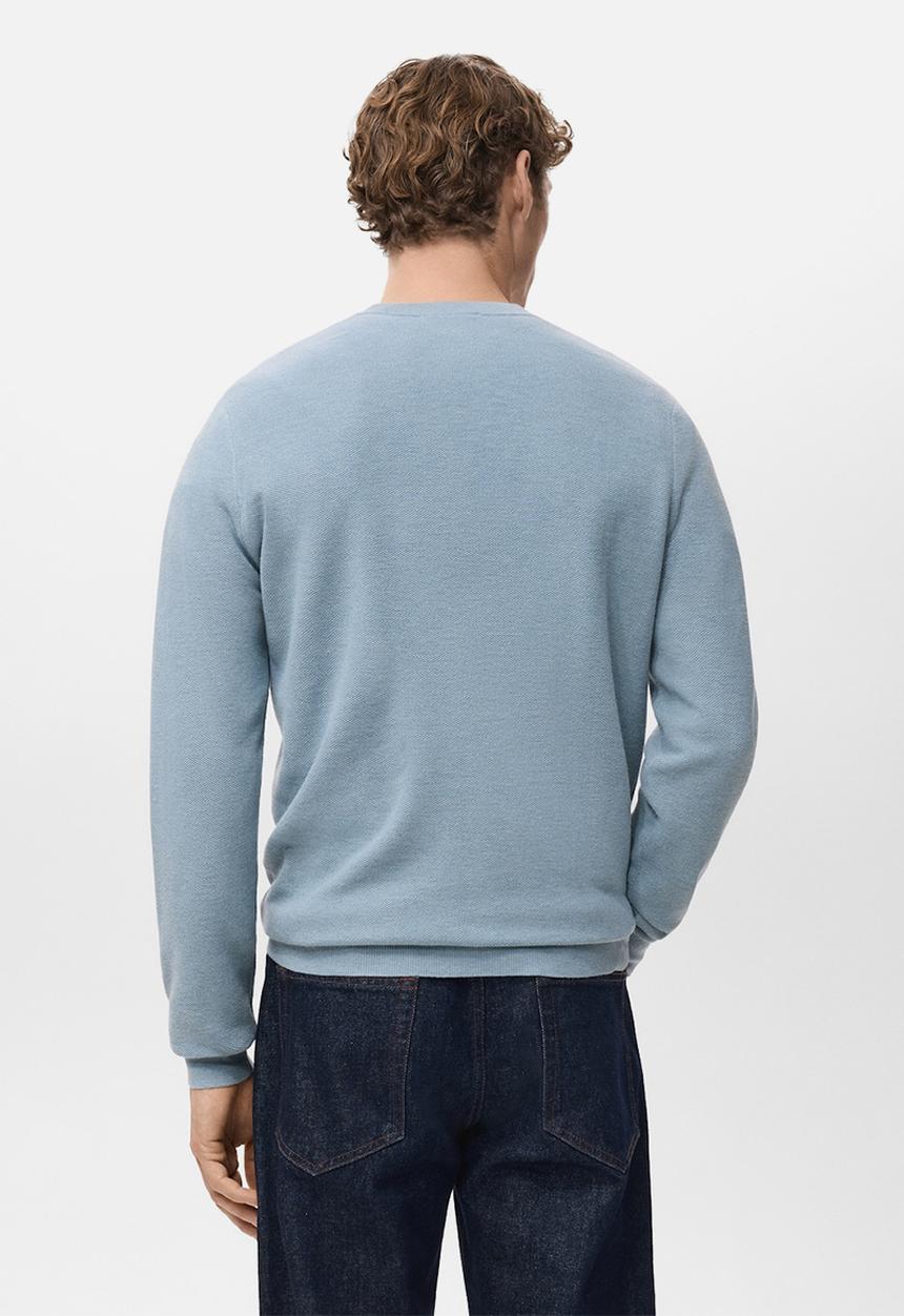 MANGO - Sweater Ten  - Sky-Blue