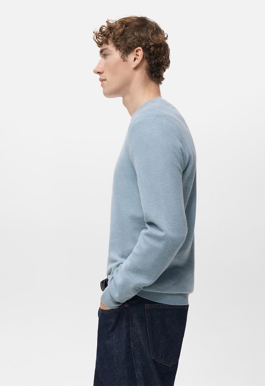 MANGO - Sweater Ten  - Sky-Blue