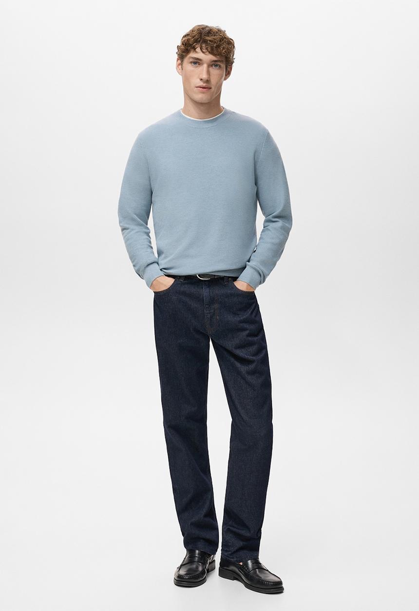 MANGO - Sweater Ten  - Sky-Blue