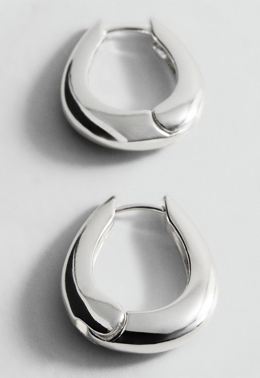 MANGO - Dali earrings-silver