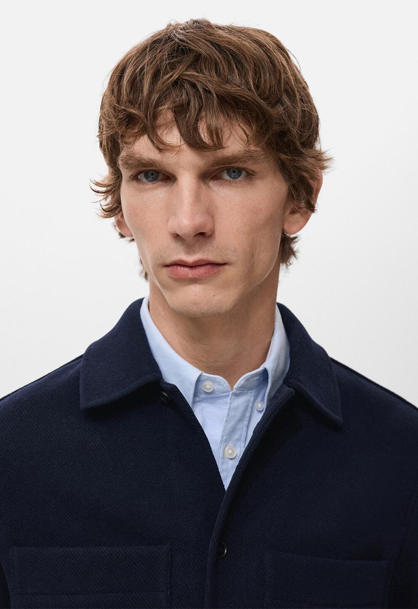 MANGO - Jacket Standfor - Navy