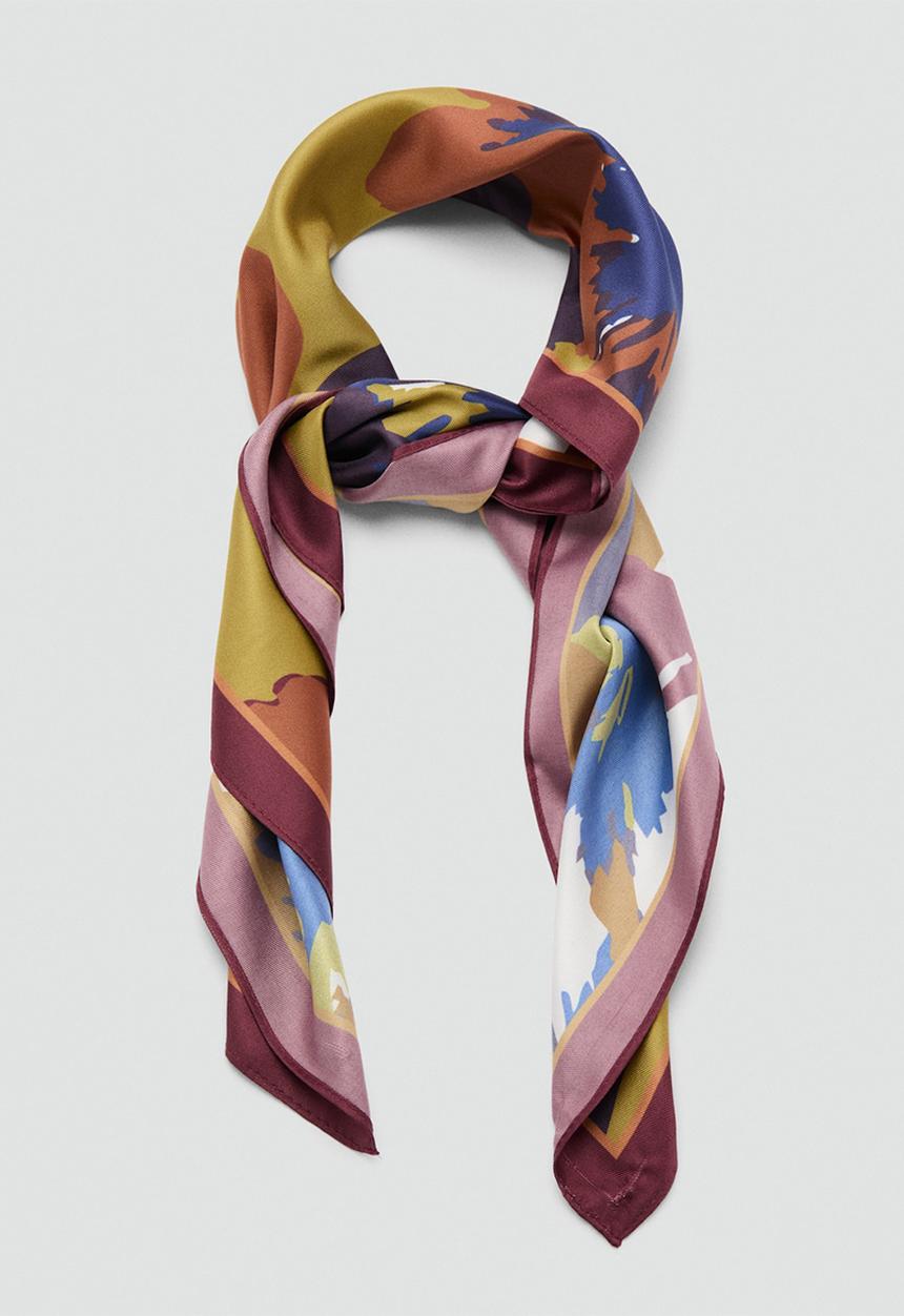 MANGO - Prado kerchief-dark red