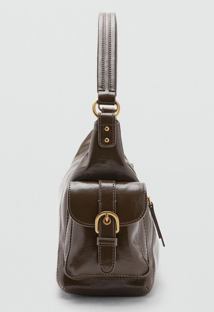 MANGO - Lua shoulder bag-beige