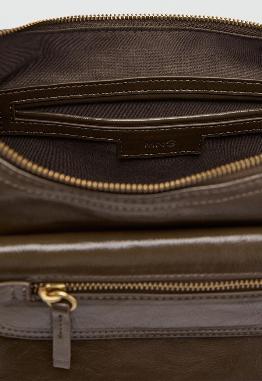 MANGO - Lua shoulder bag-beige