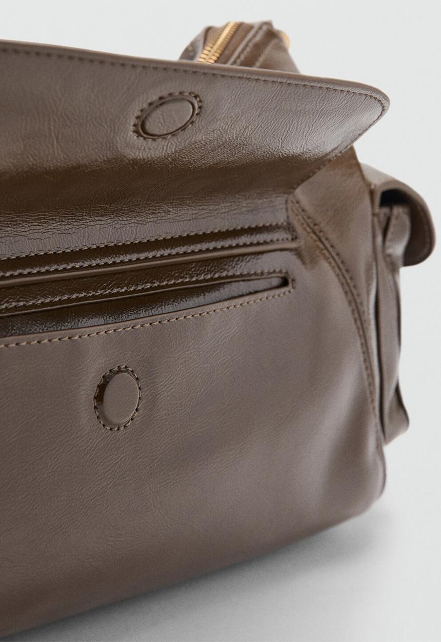 MANGO - Lua shoulder bag-beige