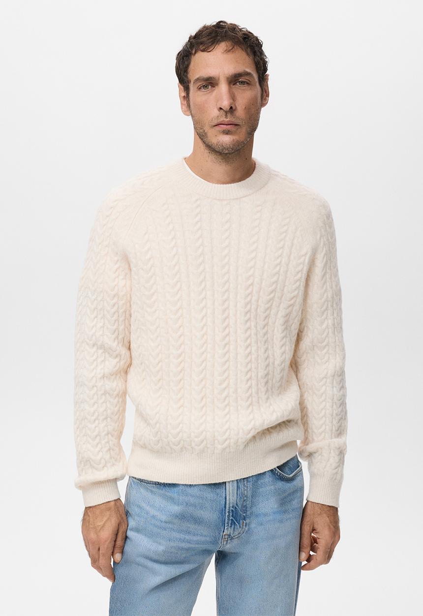 MANGO - Sweater Marieta - Ligth Beige
