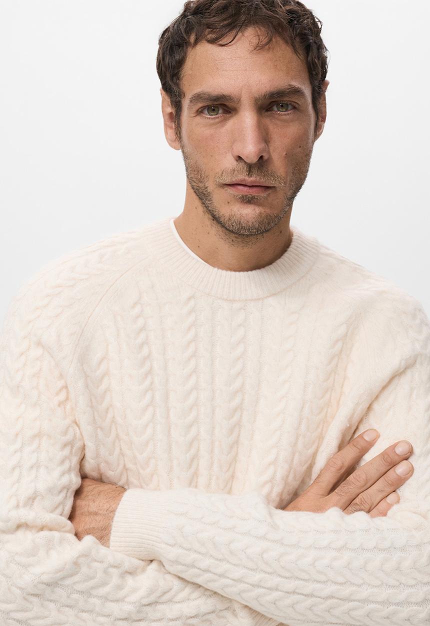 MANGO - Sweater Marieta - Ligth Beige