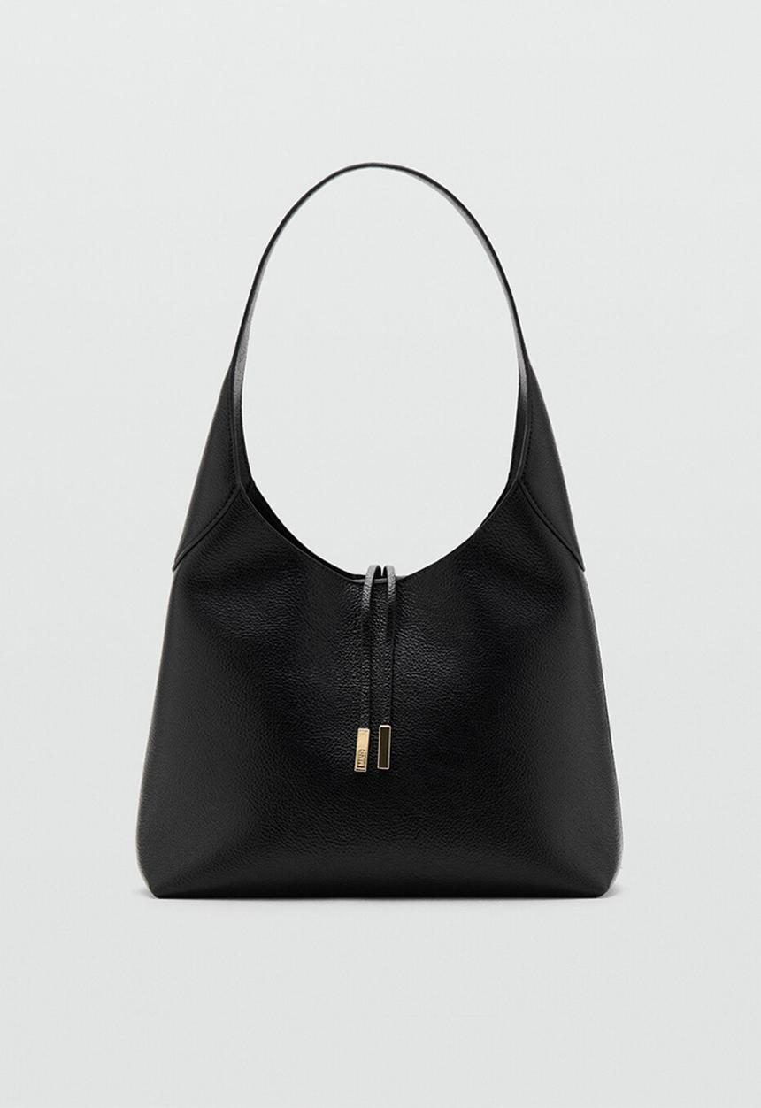 MANGO - Micado shoulder bag-black
