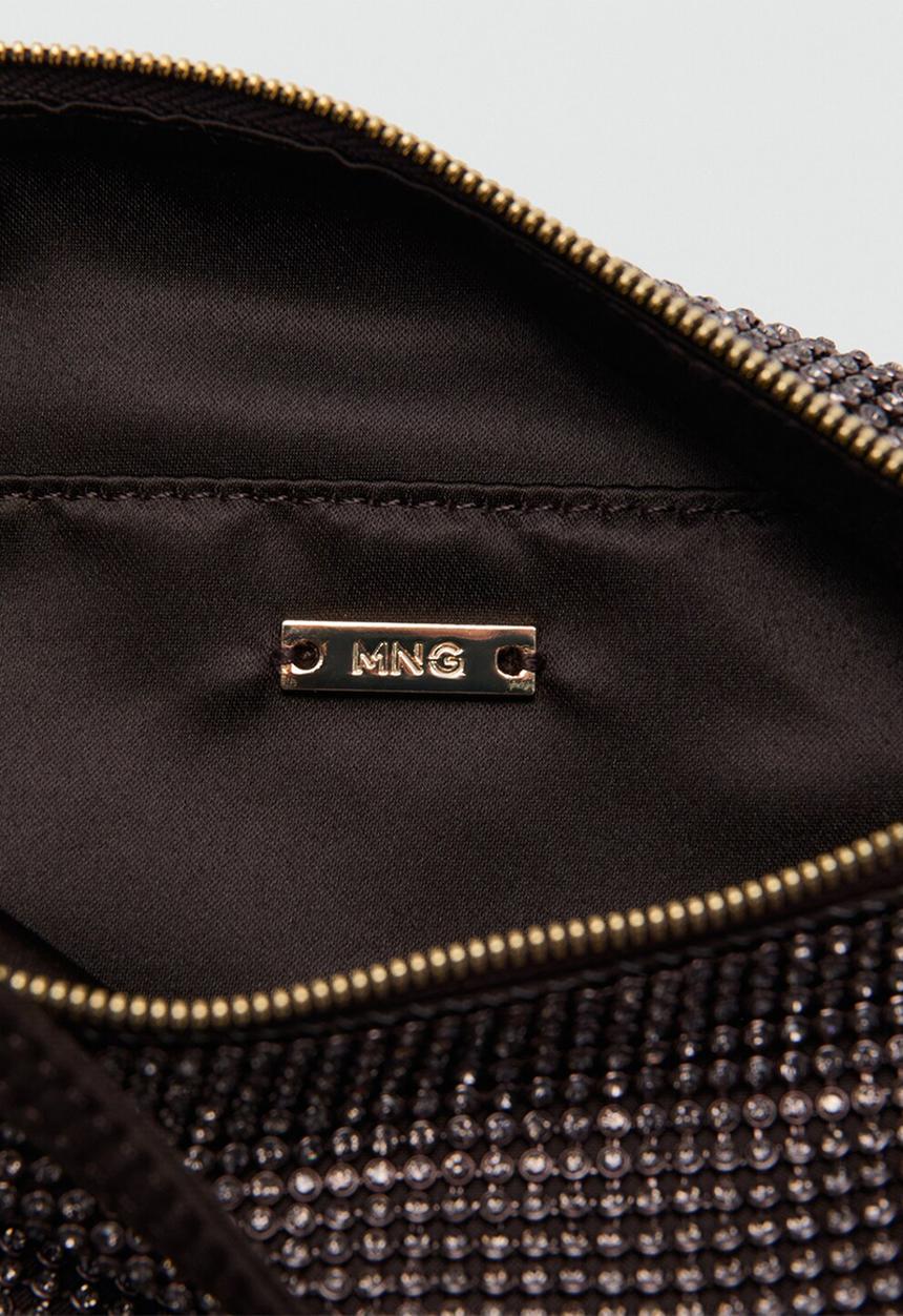MANGO - Bacio handbag-dark brown