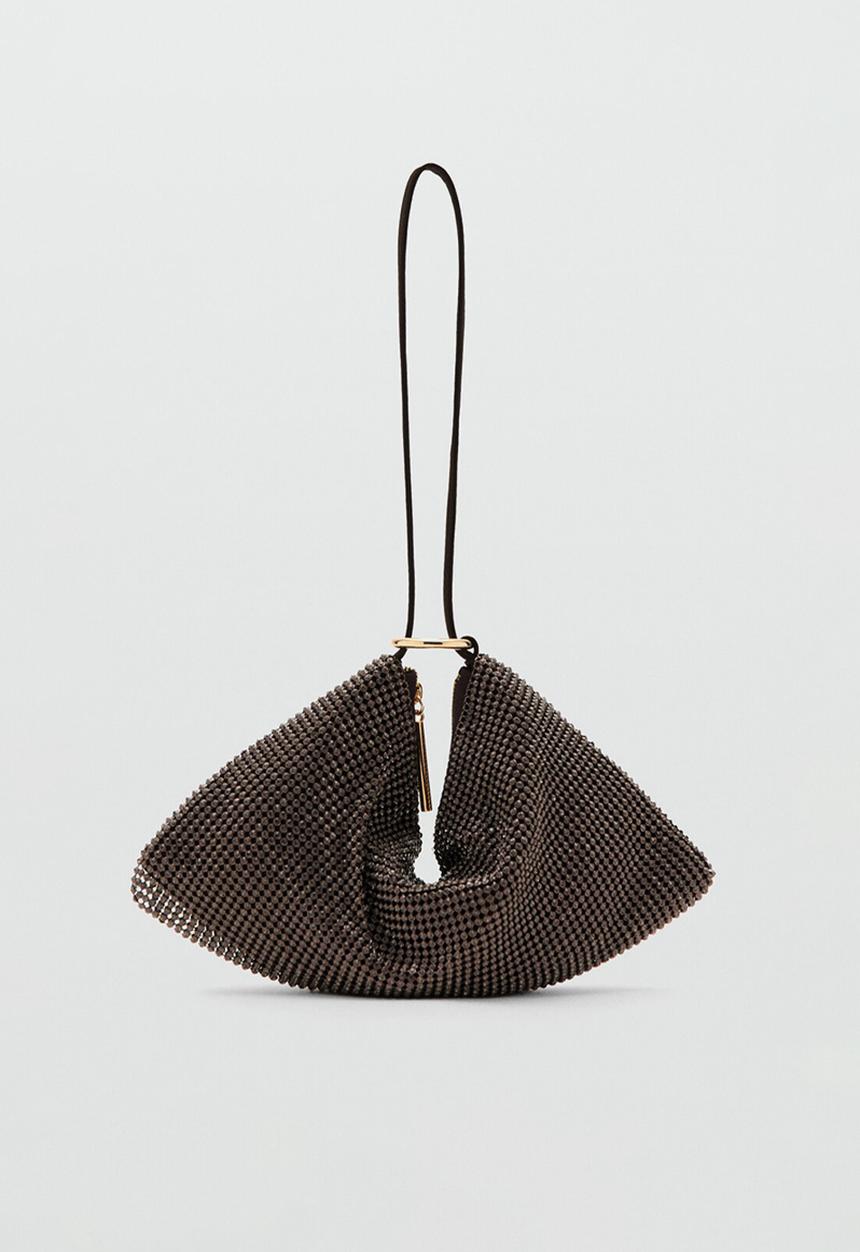 MANGO - Bacio handbag-dark brown