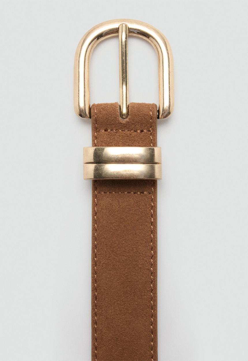MANGO - Corina belt-brown