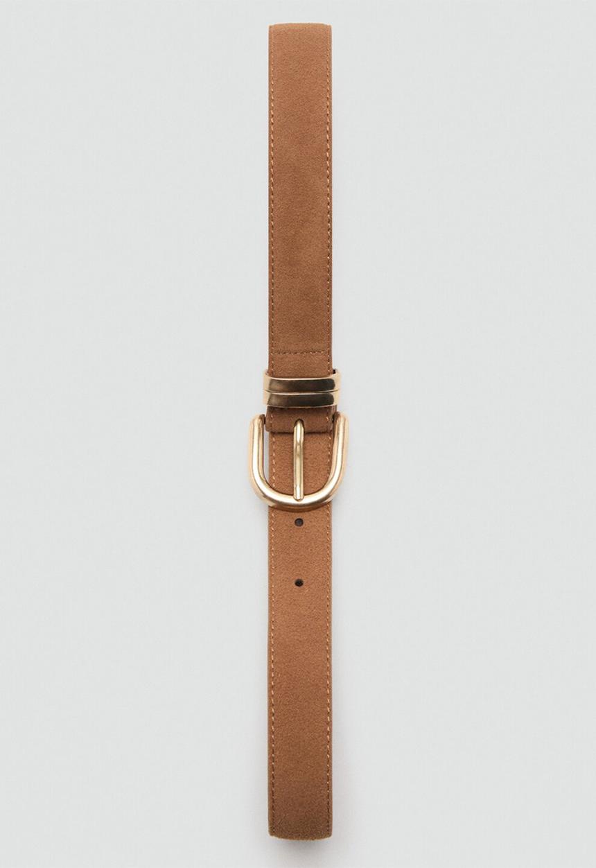 MANGO - Corina belt-brown
