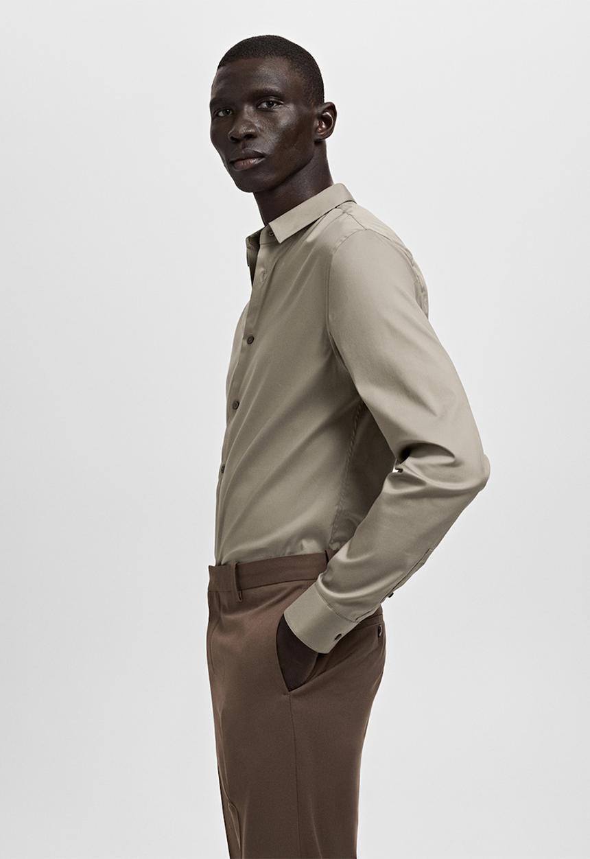 MANGO - Shirt Emotion - Brown