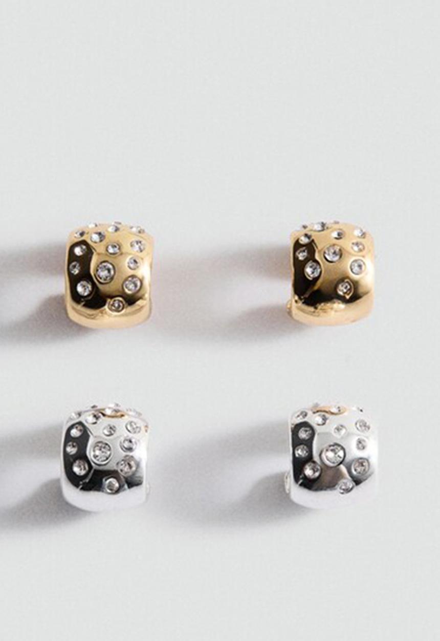 MANGO - Nadia earrings - gold & silver