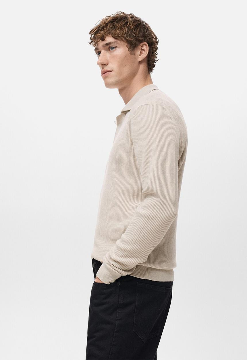 MANGO - Sweater Antiguas - Beige