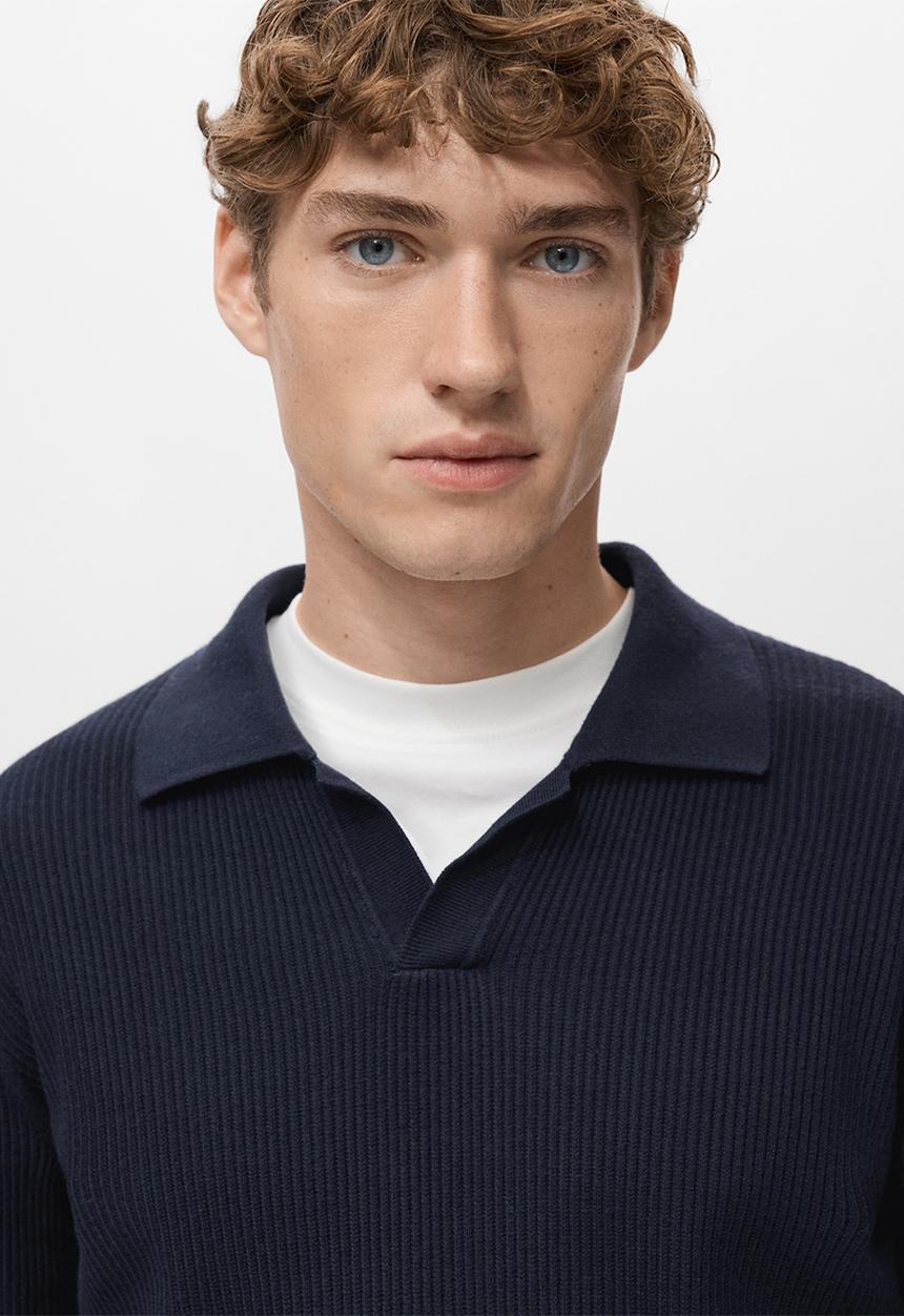 MANGO - Sweater Antiguas - Navy