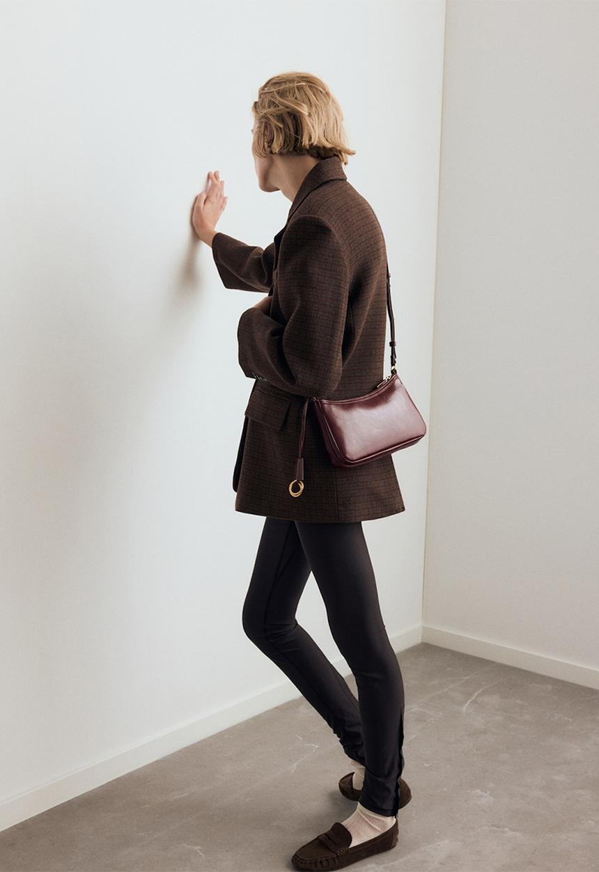 MANGO - Melanie crossbody bag-dark red