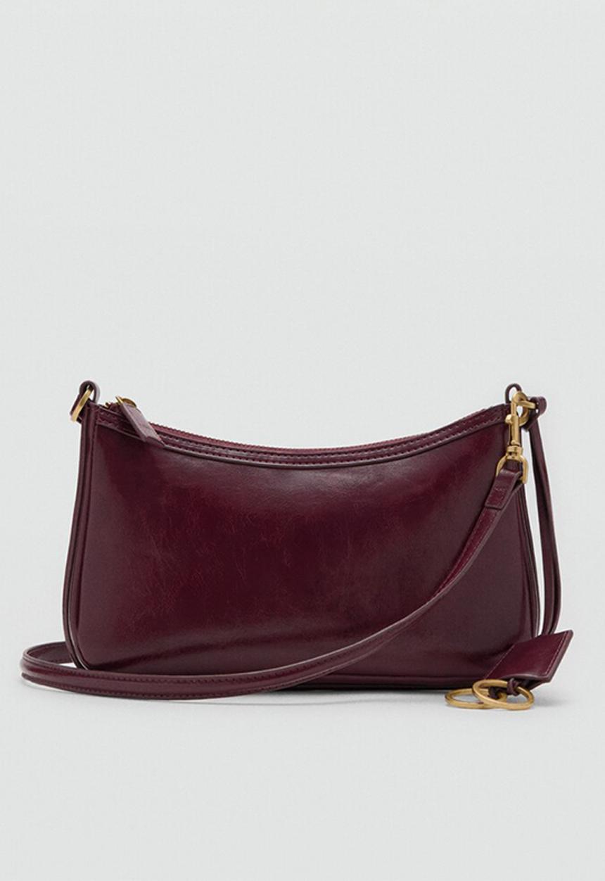 MANGO - Melanie crossbody bag-dark red