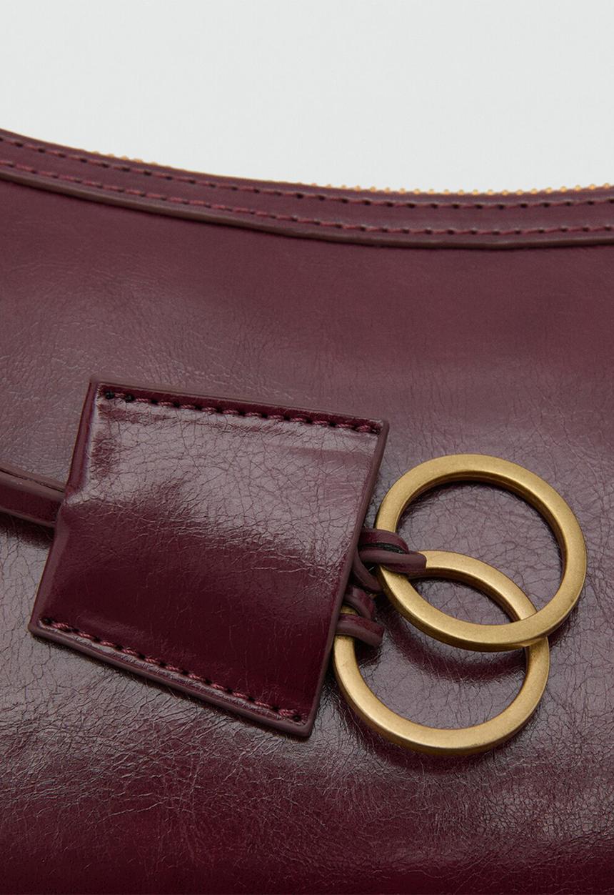 MANGO - Melanie crossbody bag-dark red