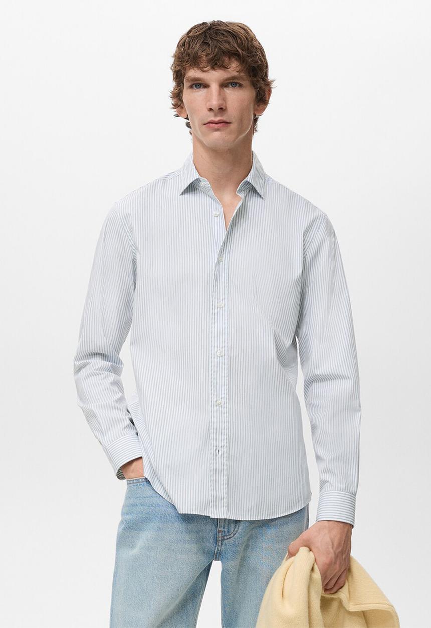 MANGO - Shirt Playr - Sky-Blue
