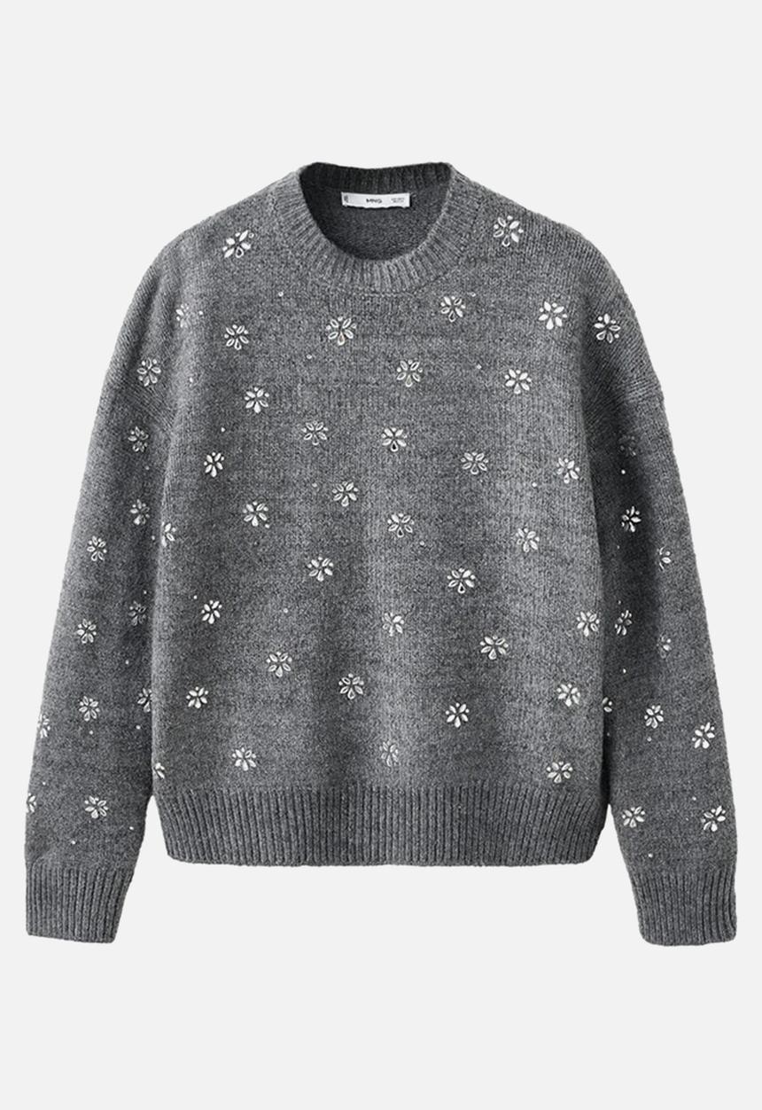 MANGO - Sweater brillo - gray