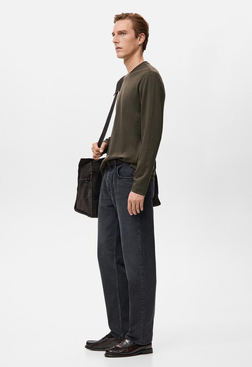 MANGO - TShirt Gareth - Dark Brown