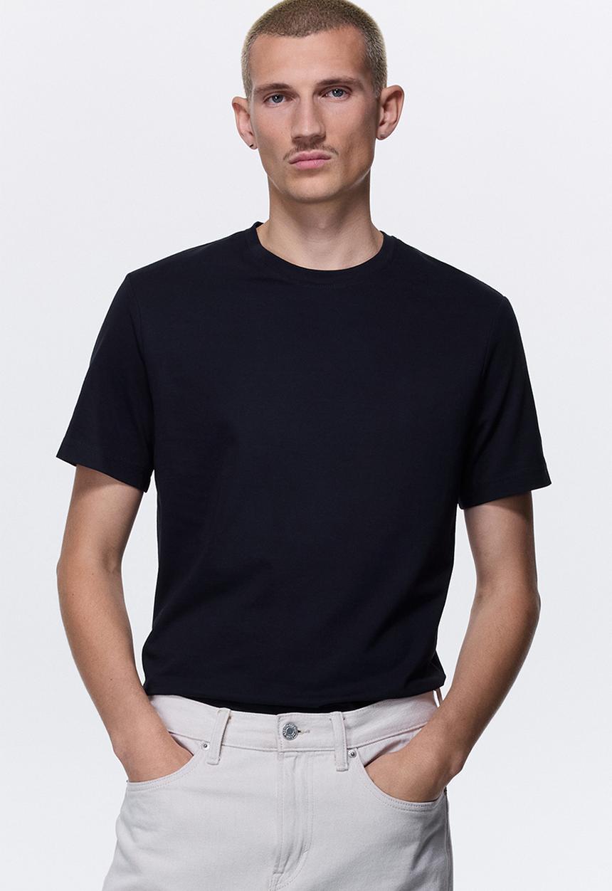 H&M - Slim fit T-shirt - navy blue