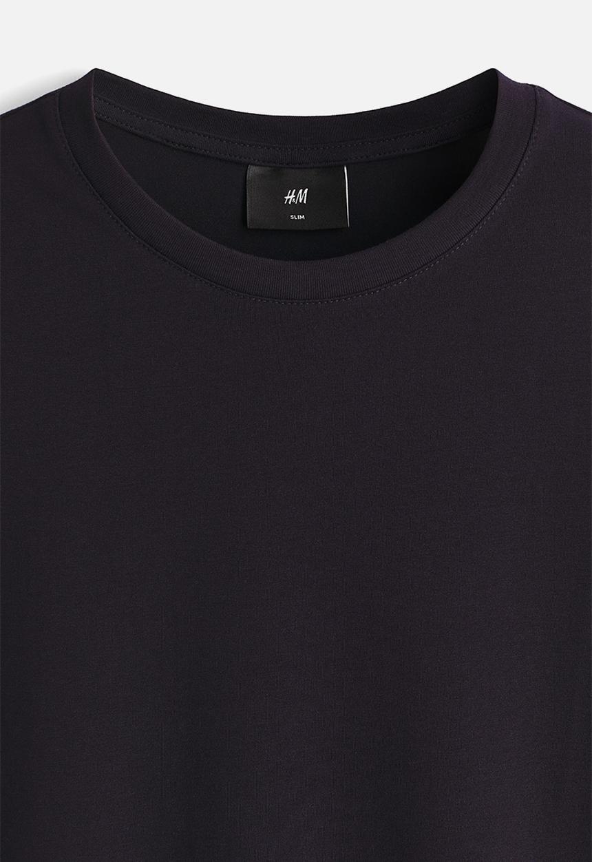 H&M - Slim fit T-shirt - navy blue
