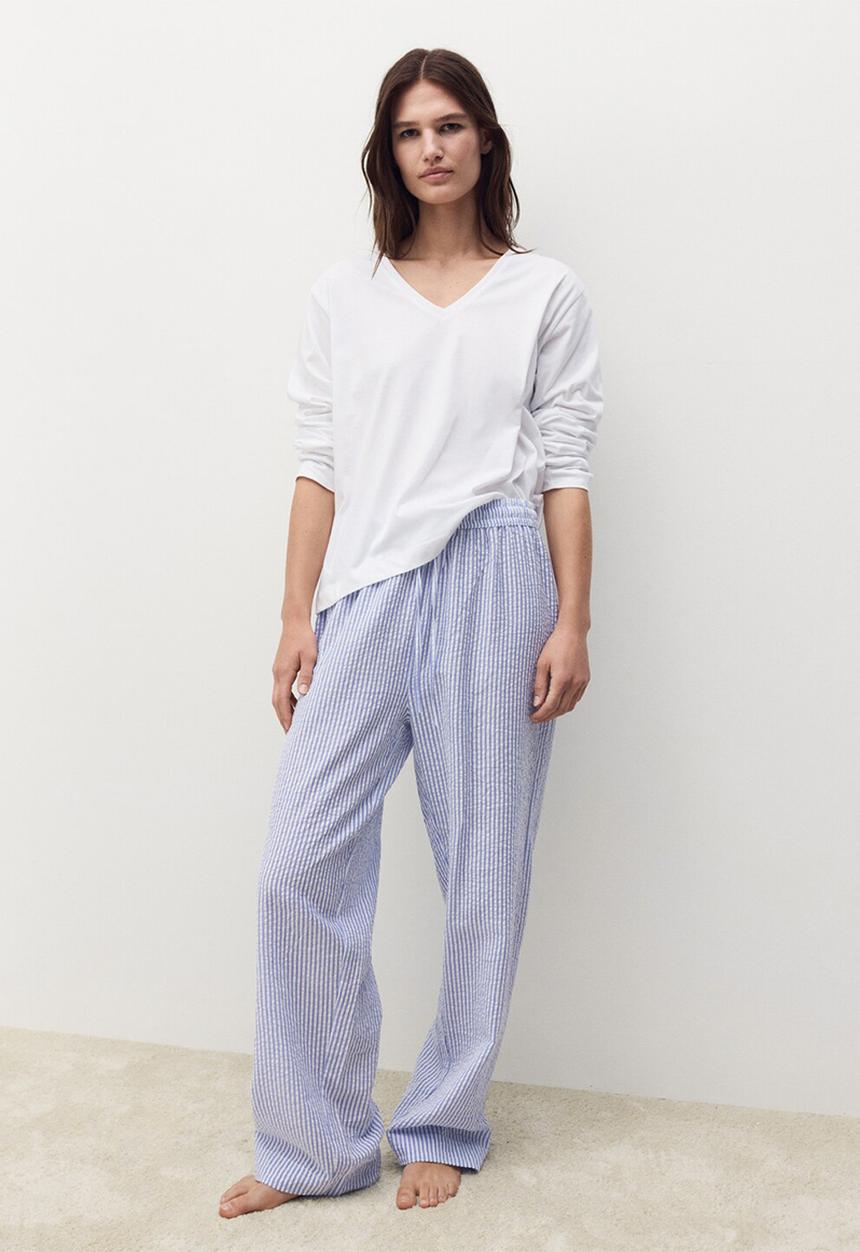 MANGO - Pyjama comboser- light/pastel blue