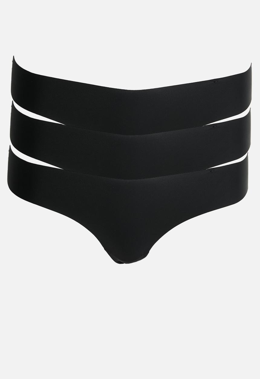 Cotton On - The Invisible G String Brief 3 Pack - Black/Black/Taylor Leopard