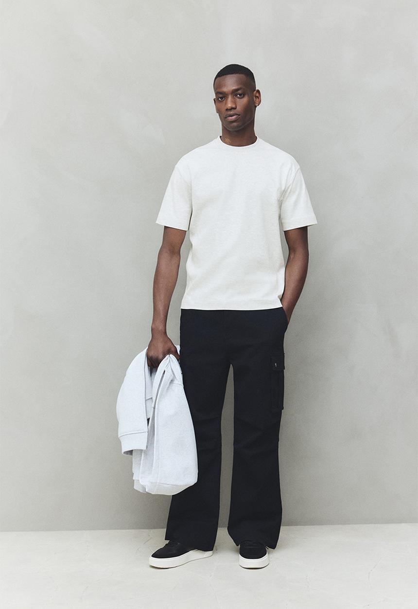 H&M - Loose fit T-shirt - light grey marl