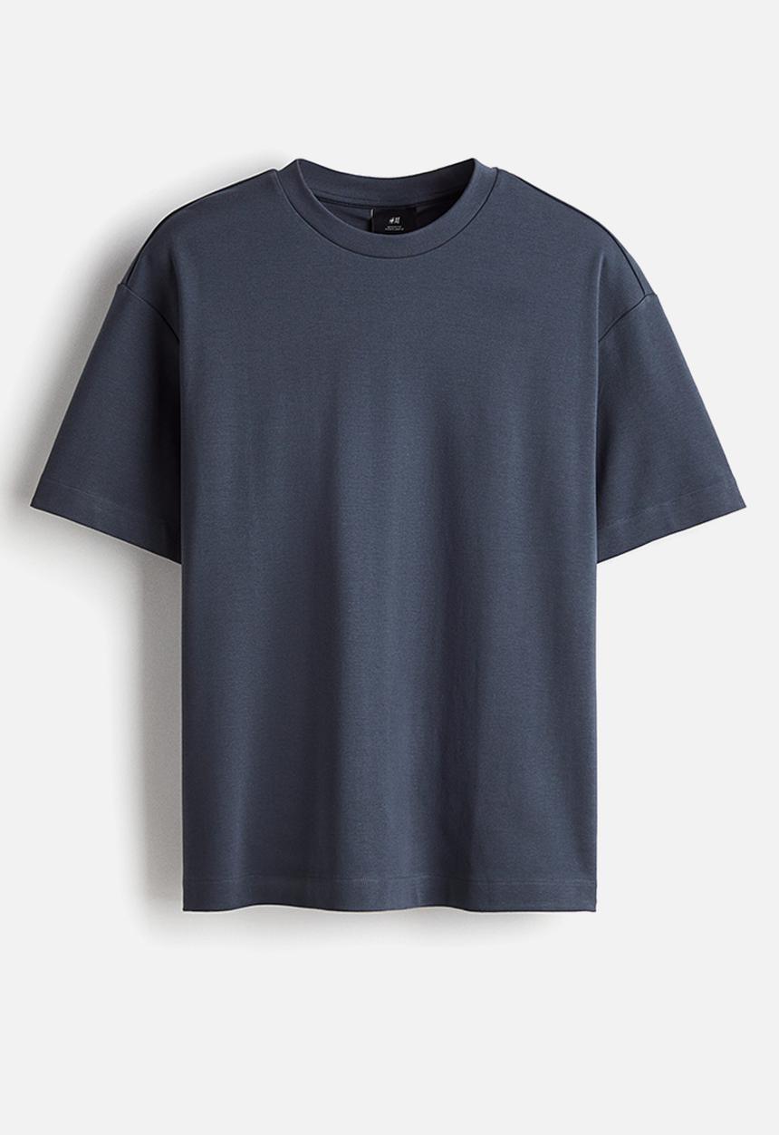 H&M - Loose fit T-shirt - dark blue