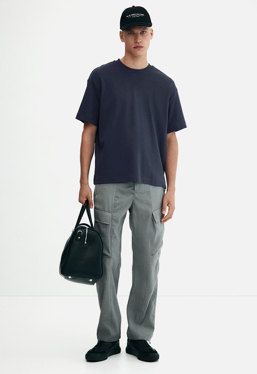 H&M - Loose fit T-shirt - dark blue