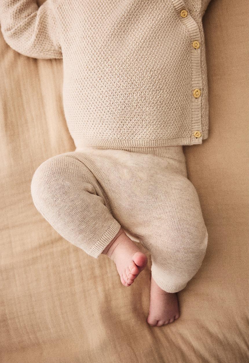 H&M - 2-piece cotton set -  light beige